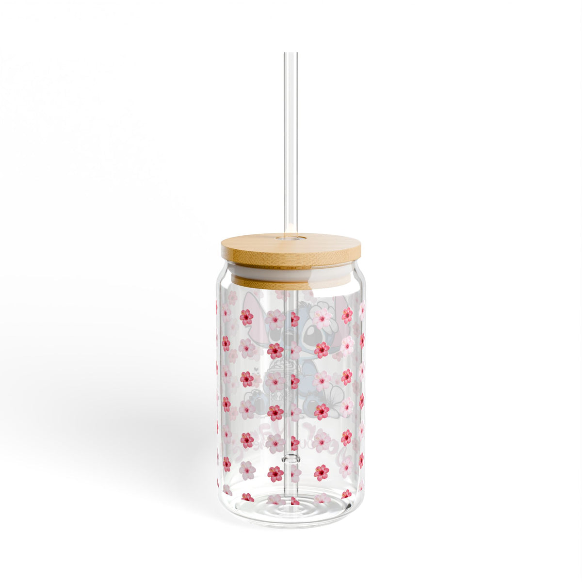 STITCH CUTE STARBUCKS Sipper Glass, 16oz