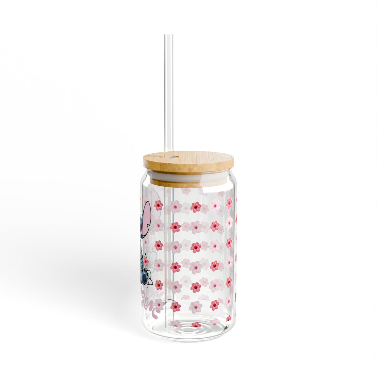 STITCH CUTE STARBUCKS Sipper Glass, 16oz