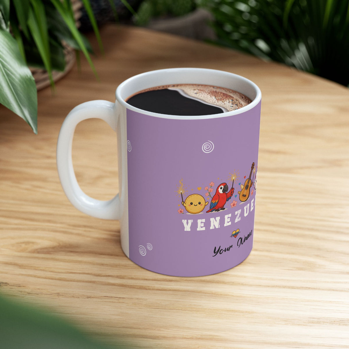 TODO ES VENEZUELA" - PERSONALIZA CON TU NOMBRE Ceramic Mug, (11oz, 15oz)