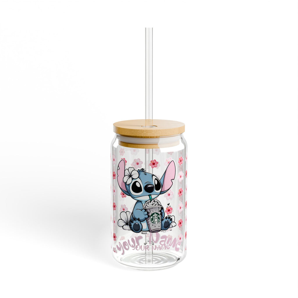 STITCH CUTE STARBUCKS Sipper Glass, 16oz