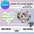 Corazon foto Collage Template